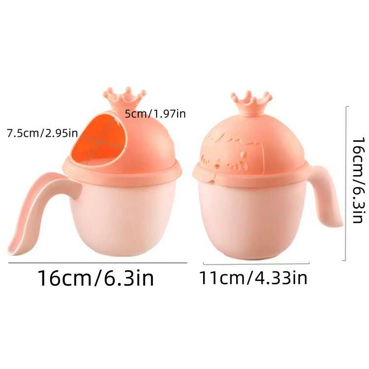 Cốc xả tóc Crown - Chậu tắm bằng nhựa kiểu thác nước có tay cầm, dùng để xả tóc nhẹ nhàng, phụ kiện phòng tắm không dùng điện. - Xem 10
