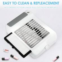2PCS Reusable Nail Dust Collector Filters Nail Vacuum Collector Nail Tech Duster For Nail Salon, Acrylic Nails, Toenail, 28x7.28inch - Bộ lọc trắng D1 - Xem 6