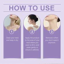 20片装Viareline颈部紧致提拉贴 - 紧致肌肤，减少双下巴，透明舒适，塑造年轻光滑的颈部轮廓 - 頸部彈性貼 - 查看 11