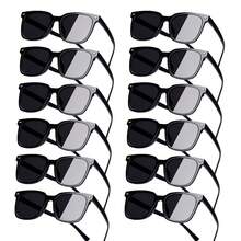 12/6/3 New Summer European And American Style Square Colored Men's Glasses, Perfect For Outdoor Sports Such As Cycling And Fishing, And A Stylish Beach Accessory. - 黑色 - 查看 9