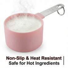 8pcs Measuring Cup & Spoon Set, Stackable With Stainless Steel Handles, Kitchen Cooking & Baking Tools - Multicolor - View 9