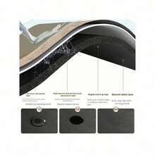 1pc Soccer Ball Design Non-Slip Absorbent Microfiber Doormat - HD Printed Bold Stance, Machine Washable Polyester Mat For Bedr - 1PC - 查看 3