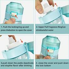 Finally! There's A Scented Water Bottle That Can Make Hydrating Fun, Containing 5 Flavor Capsules! My Scented Water Bottle Has Changed The Way I Hydrate. - Purple Pink + 5 Flavors - View 4