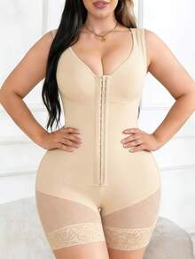 Women's Faja Moldeadoras Colombianas Lace Accent Design With Anti-Slip Technology | Breathable Compression Body Shapewear With Snap Crotch & Adjustable Hooks, Everyday Shapewear Bodysuit For Post-Surgery & Fitness - Nhiều màu - Xem 3