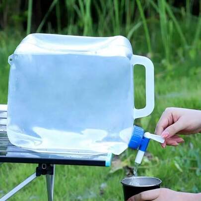 5L/20L Collapsible Water Bucket, Portable Outdoor Camping Water Container With Faucet, Soft Water Bag, Suitable For Camping, Hiking, Emergency Relief, Outdoor Activities