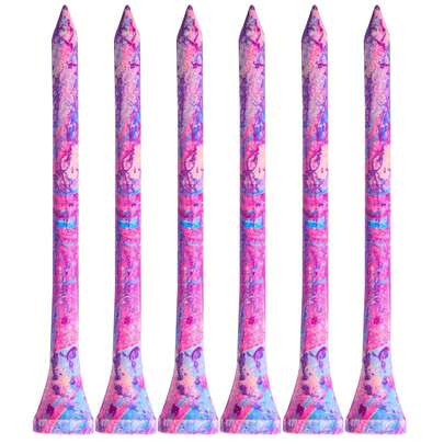  Bộ 50 tee golf bằng tre FINGER TEN, kích thước 2 3/4" hoặc 3 1/4", tiết kiệm, chất liệu gỗ cao cấp được sơn màu tươi sáng, dễ nhìn, phụ kiện golf bắt mắt dành cho nam và nữ.