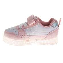 Disney Stitch Design Sneakers Girls - Cute Alien Casual Style Comfortable Fit Durable Tread Easy Wear (Toddler Sizes 6-10/Little Kids Sizes 11-12) - 粉色 - 查看 3