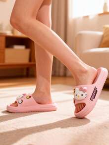 SANRIO 三丽鸥  &  &  & Melody 女童拖鞋，卡通鞋，防滑，可爱卡通室内浴室沐浴鞋，沙滩鞋，儿童 | 三丽鸥鞋 - 淺粉色 - 查看 3