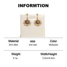 1 Đôi bông tai kiểu Pháp cổ điển hình mặt trời và mặt trăng, bông tai đa năng mang lại vẻ đẹp huyền ảo. - Nhiều màu - Xem 9