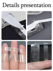 3/2/1pc PET Double-Sided Adhesive Anti-Glare Sticker - One-Time Use Underwear And Shirt Fixation Sticker - Invisible, Seamless, Transparent Anti-Glare Sticker. - Multicolor - View 5