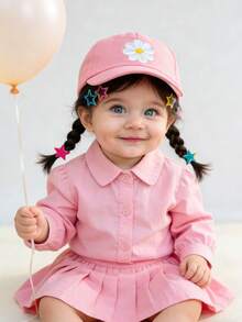 1 chiếc mũ lưỡi trai trẻ em/trẻ nhỏ hình quả anh đào dễ thương, có thể điều chỉnh kích cỡ, phù hợp cho cả nam và nữ, thích hợp cho hoạt động ngoài trời, du lịch, đi biển. - Nhiều màu - Xem 2