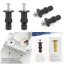 Tornillos de asiento de inodoro de 9 mm de diácompatibles con anclajes de asiento de inodoro Kohler, kit de reemplazo de pernos - A - Ver 1