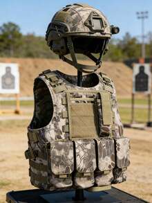 Adjustable Lightweight Military Tactical Vest With MOLLE System And Pockets, Suitable For Airsoft, Paintball, Gaming, And Outdoor Adventure, Ideal For Young Outdoor Enthusiasts, Gamers, Cosplay Fans, And Gift Givers, Great For Outdoor Activities, Birthday Parties, And Cosplay Events, Can Be Used As Tactical Gear, Cosplay Costume, Outdoor Vest, And Military-Themed Gift, For Active Gaming And Practical Protection - Multicolor - View 7