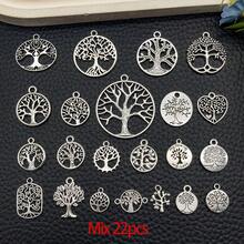 1pack Tree Of Life Charms Antique Bronze Tree Of Life Pendants Mixed Tree Beads Charms Jewelry Findings For DIY Necklace Bracelet Earring - Multicolor - View 10