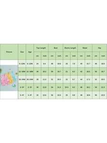 Toddler Baby Girls Summer Outfit Fashionable Cute Striped Ruffle Hem Tank Tops With Shorts 2Pcs Set - Green - View 11