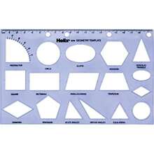 Maped Helix USA - Geometry Shapes Drawing Template - 17 Shapes - Educational Tool - Enhances Precision - Ideal For Drafting & Design - 20cm Ruler - / - View 3