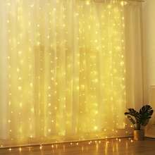 USB Powered Indoor Decorative String Lights, Suitable For Home, Bedroom Decor And Holiday Celebrations (Party, Wedding, Eid) - USB窗簾燈 - 查看 14