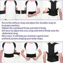 Adjustable Breathable Posture Corrector - Seamless Back, Spine, Neck And Shoulder Support - Suitable For Daily Wear, Clavicle Stabilization - Promotes Healthy Posture, Prevents Hunchback, Waist Training, Waist Cincher, Fitness Belt - Multicolor - View 6