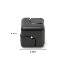 Toys Cube Adults, Christmas Stocking Stuffers For Metal Cool Stuff Desk Gadgets Office Toy Small Anxiety Figette Sensory Toy ADHD Tool Fingears Figet Stress Valentine Gift - 黑色 - 查看 6