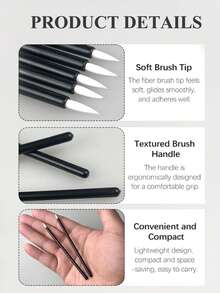 50/20/5PCS One-Time Eyeliner Brush, Fiber Pen, Waterproof Lip Pen, Portable Makeup Brushes, Makeup Tools, Beauty Tools - Easy To Operate And Quick To Master. - Multicolor - View 4