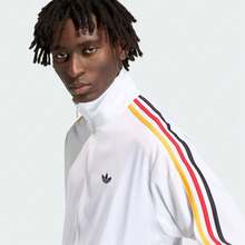 Adidas Originals Áo khoác nam FIREBIRD TT dệt kim có mũ KD3844 - trắng - Xem 4