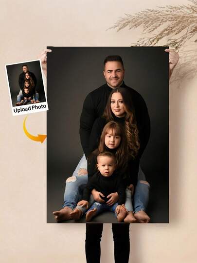 1 pieza de arte de pared de lienzo personalizado, póster de lienzo personalizado, elija lienzo o marco, personalice sus fotos, regalo del Día de la Madre, decoración de boda, regalo familiar, comparta sus recuerdos y momentos preciosos, regalo ideal para amigos y familiares, arte de pared, decoración del hogar, decoración de la habitación, ornamento elegante, adecuado para Pascua, Día de la Madre, Día del Padre, Boda, San Valentín, fiesta, cumpleaños, inauguración de la casa, aniversario, restaurante, sala de estar, dormitorio, oficina, salón de té, hogar, arte de pared personalizado, estilo retro