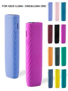 BLBLBL 1 pieza Funda protectora de silicona para IQOS ILUMA I ONE y ILUMA ONE, antideslizante y a prueba de golpes, disponible en varios colores, de material de silicona cómodo, adecuado como regalo o accesorio de uso diario para IQOS ILUMA I ONE y ILUMA ONE - PARA IQOS ILUMA i ONE - Ver 3