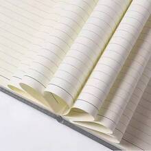 A5 横格笔记本，PU 封面，磁扣硬壳，高级商务笔记本，大学横格日记本，美观素描本，记事本，日记本，学校办公室必备，可印制姓名首字母（26 个字母）图案 - 灰色 - 查看 4