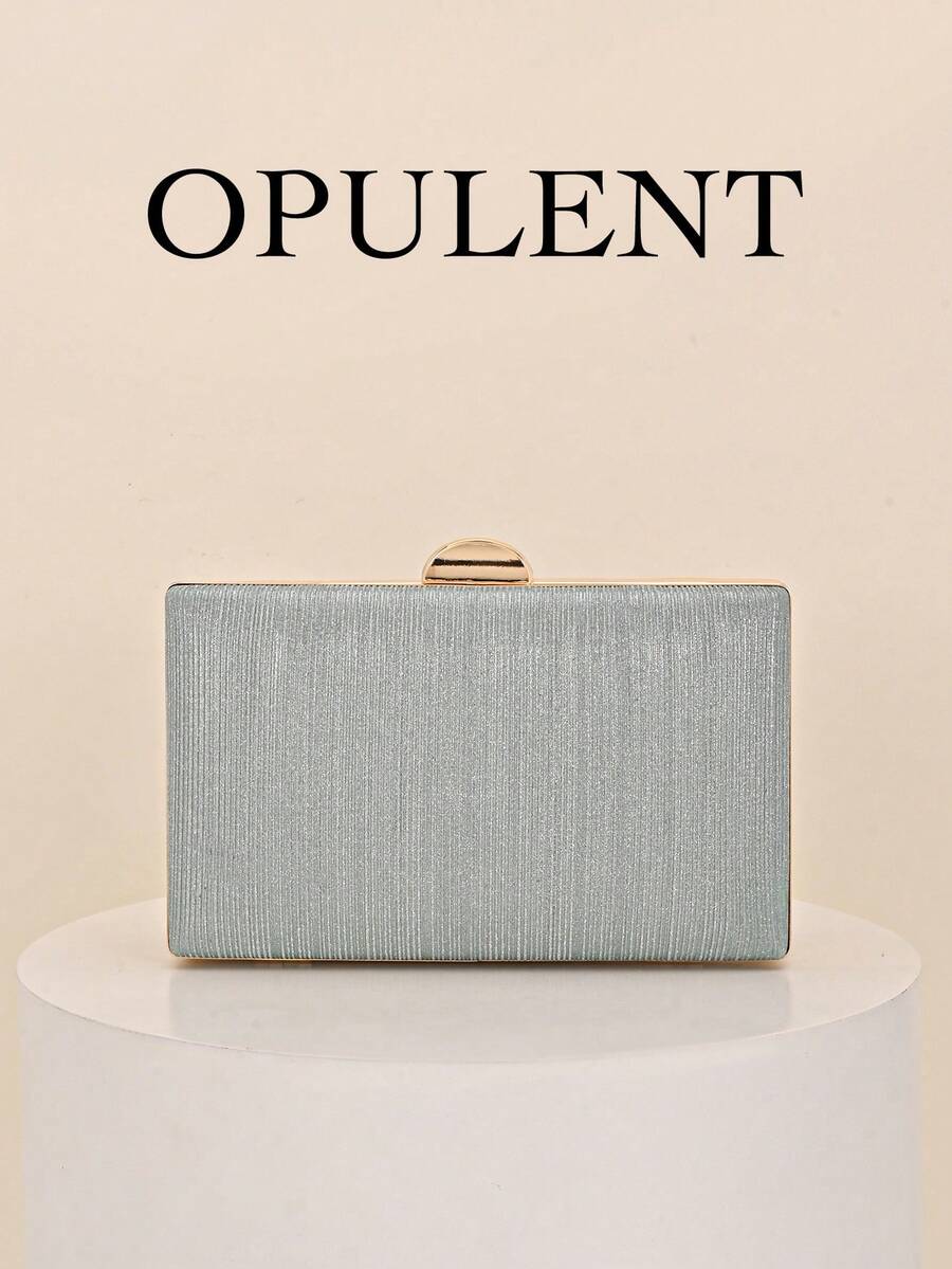 1个薄荷绿闪亮奢华水晶优雅晚宴手拿包，水钻手提包，时尚礼品，适合女士参加派对、婚礼、宴会 - 薄荷綠 - 查看 1