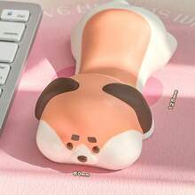 1pc Cute Cartoon Office Desk Mat With Wrist Rest, Hand Pad And Ergonomic Mouse Pad, Designed To Protect Wrists - A - View 6