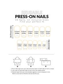 24pcs Nails Press On 3d Three-Dimensional Decoration Floral Press On Nails French Crack False Nails Medium Fake Nails Square Shape Nails Art Manicure Set Includes 1sheet Adhesive Tabs & 1pc Mini File Perfect For Everyday Wvear - Multicolor - View 4