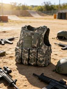 Adjustable Lightweight Military Tactical Vest With MOLLE System And Pockets, Suitable For Airsoft, Paintball, Gaming, And Outdoor Adventure, Ideal For Young Outdoor Enthusiasts, Gamers, Cosplay Fans, And Gift Givers, Great For Outdoor Activities, Birthday Parties, And Cosplay Events, Can Be Used As Tactical Gear, Cosplay Costume, Outdoor Vest, And Military-Themed Gift, For Active Gaming And Practical Protection - Multicolor - View 5