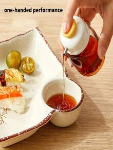 Controlled Dispensing Oil & Vinegar Bottles, Glass Condiment Jars, Non-Drip Oil Dispenser, Vinegar Bottle For Restaurant, Kitchen Cooking Tools - View 5