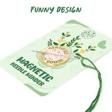 GIURKUU 1 pieza Soporte magnético divertido para agujas de punto de cruz, soporte magnético de ganso certificado como humorístico, para organizar, almacenar agujas de bordado y costura, accesorio para manualidades - A - Ver 8