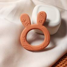 Baby Silicone Teething Stick, Cute Rabbit Teether, Infant Anti-Bite Easy Grip Teething Toy - Multicolor - View 10