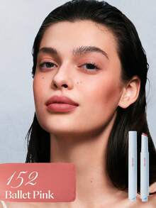 JOOCYEE 丝绒胭脂润唇膏，哑光质地，时尚芭蕾裸色唇膏 - #152 Ballet Pink - 查看 3