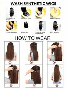 24 Inch/60cm 4pcs Water Wave Clip-In Hair Extensions, BB Type, Suitable For Women's Daily Wear - Multicolor - View 10