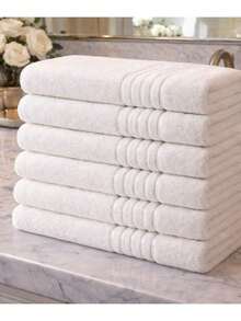 70x140% 100% COTTON SOFT WASHABLE BATH TOWEL / MADE IN TURKEY - White - View 1