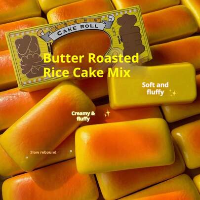 1pc Butter Mochi Squishy Toy - Stress Relief Toy - Squeeze Toy - Soft Toy - Squishy Toy - Fidget Toy - Stitch Toys - Travel Toys - Classroom Fidget Toys - Mini Bath Toys - Christmas Stationery Stress Ball, Birthday Gift, Perfect Gift, Present, Toys, Games