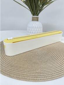 Dispensador y cortador de envoltura fresca de doble acción - Sellador de cocina multiusos para plástico, papel de aluminio, papel para hornear y papel encerado - Máquina de envasado reutilizable con decoración naranja - Diseño blanco y negro elegante, herramienta de envoltura de cocina | Diseño de electrodoméstico de moda | Estructura de plástico - Multicolor - Ver 13