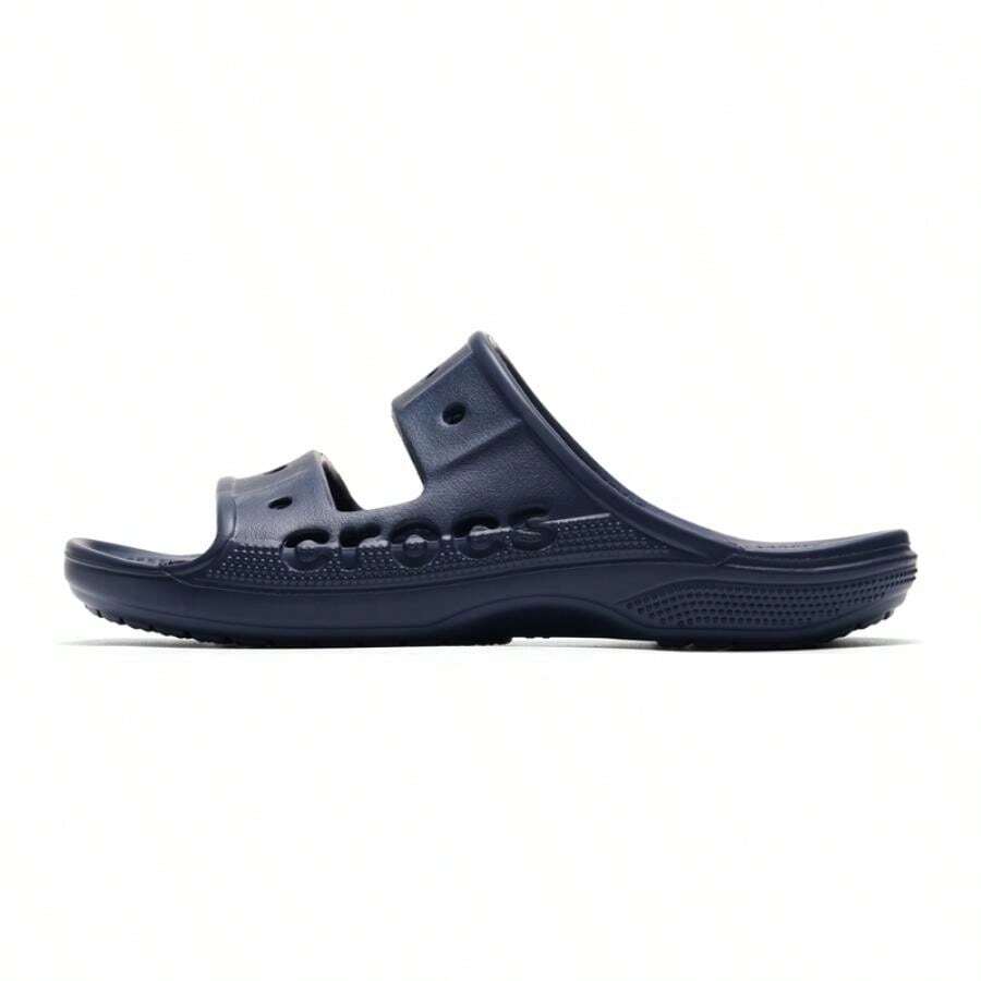 Crocs Sandalias/Pantuflas deportivas para mujer, Sandalias Baya 2026 Nuevas para verano Sandalias deslizantes casuales unisex 207627-410, Azul Marino - Negro - Ver 1
