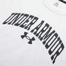 Under Armour Unisex Soft Short Sleeve T-Shirt, APAC Half Sleeve WM Tee, Comfortable Minimalist Daily, Outdoor, Sports, Casual Short Sleeve T-Shirt 1387994-100 - White - View 4