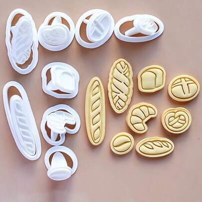 1 chiếc/8 chiếc khuôn làm bánh quy chủ đề nướng bánh, dụng cụ làm bánh tại nhà, khuôn cắt bánh quy hình hoạt hình quả nam việt quất, khuôn dập khuôn bánh quy.