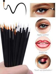 50/20/5PCS One-Time Eyeliner Brush, Fiber Pen, Waterproof Lip Pen, Portable Makeup Brushes, Makeup Tools, Beauty Tools - Easy To Operate And Quick To Master. - Multicolor - View 1