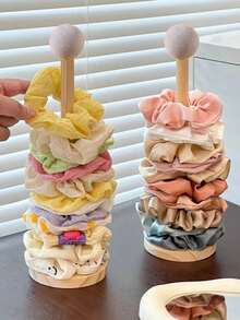 1 pieza Organizador de alta calidad para sujetadores de cabello, soporte de exhibición de accesorios para el cabello de mujer, suministros esenciales de viaje y estudiante para scrunchies y cintas - Multicolor - Ver 10