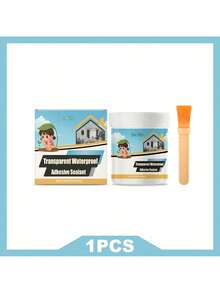 JUE FISH Transparent Waterproof Adhesive Kits 100g Powerful Sealant Effective Prevent Leak Long-Lasting Strong Adhesion Glue - 1 Item - View 7