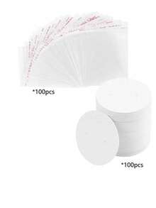 200/400个耳环展示卡珠宝礼品包装袋套装 - 彩色 - 查看 9