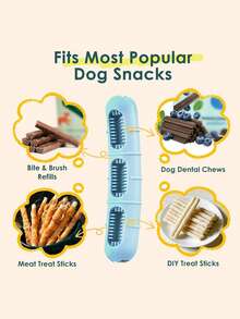 1pc Dog Chew Toy: Bristle Chew Toy Helps Clean Teeth, Interactive Toy Keeps Dog Busy, Dog Teething And Training Toy - Multicolor - View 7