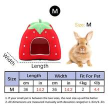 1 Stück bedrucktes Schaumstoff Leopard & Erdbeere Design Kleintier Bett, faltbar für Hamster, Kaninchen, geeignet für Innenbereich von Klein- und Mitteltieren, ganzjährig verwendbar - Verschiedenfarbig - Übersicht 10