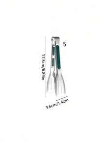 1pc Multipurpose Stainless Steel Food Tongs, Heat-Resistant Non-Slip Handle, Suitable For Grilling, Baking, Buffet And Daily Cooking, Essential Kitchen Tool - Multicolor - View 9